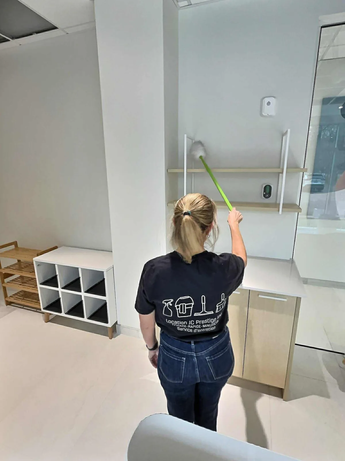 Nettoyage après construction bureau professionnel Drummondville — cuisine break